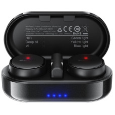 Петличний бездротовий мікрофон Acefast R3 Dual-mic Type-C - Black