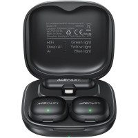 Петличний бездротовий мікрофон Acefast R1 Dual-mic Lightning - Black