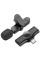 Петличний бездротовий мікрофон Borofone BFK12 Trophy Dual-mic Lightning/Type-C - Black - фото