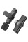 Петличний бездротовий мікрофон Borofone BFK12 Trophy Dual-mic Lightning/Type-C - Black - фото
