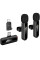 Петличный беспроводной микрофон Hoco L20A Mini Voice (Lightning/Type-C) 60 mAh - Black - фото
