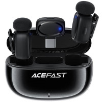 Петличный беспроводной микрофон Acefast R2 Dual-mic Type-C - Black