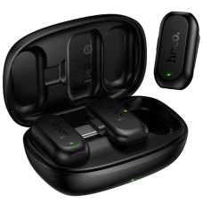 Петличний бездротовий мікрофон Hoco L26 Dual-mic Smart AI (Type-C) - Black