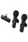 Петличний бездротовий мікрофон Borofone BFK16A Winner dual-mic Type-C - Black - фото
