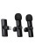 Петличний бездротовий мікрофон Borofone BFK16A Winner dual-mic Type-C - Black - фото