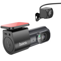 Видеорегистратор Hoco DV8 1.47-inch display with rear camera (2K+720P) - Black