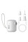 Портативний насос Baseus PocketGo Portable Air Pump 1600 mAh with LED lamp (C11157700221-00) - Stellar White - фото
