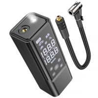 Автомобільний насос Hoco ZP7 Maddy smart (5000 mAh) - Black