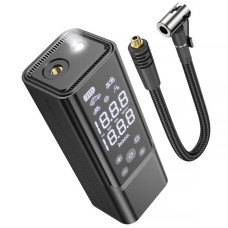 Автомобільний насос Hoco ZP7 Maddy smart (5000 mAh) - Black