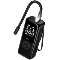 Автомобільний насос Hoco ZP18 Enlighten smart air pump - Black