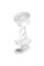 Портативний вентилятор Hoco HX610 handheld folding fan 1800 mAh - White - фото