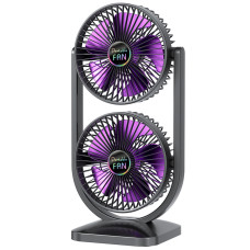 Настільний вентилятор S30 Dual-Fan 3000mAh - Black