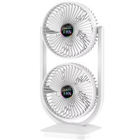 Настільний вентилятор S30 Dual-Fan 3000mAh - White