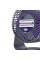 Портативний вентилятор S35 Built-in aromatherapy/mosquito repellent box 2400mAh - Black / Purple - фото