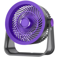 Портативний вентилятор S35 Built-in aromatherapy/mosquito repellent box 2400mAh - Black / Purple