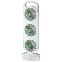 Настільний вентилятор Three Head Fan 1200 mAh - Green