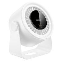 Настольный вентилятор Hoco HX66 desktop circulating fan 3000 mAh - White