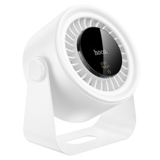 Настільний вентилятор Hoco HX66 desktop circulating fan 3000 mAh - White