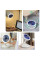 Настільний складний вентилятор Folding Fan 2in1 with Night Light - White - фото