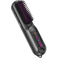Гребінець-випрямляч Hoco HP45 Heating straight hair comb - Gray
