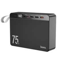 Портативний ЗП Power Bank Hoco J94 Overlord 22.5W 75000 mAh - Чорний