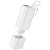 Портативний ЗП Power Bank Hoco J148 Handy PD20W with cable 5000 mAh - White