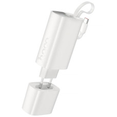 Портативний ЗП Power Bank Hoco J148 Handy PD20W with cable 5000 mAh - White