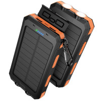 Портативное ЗУ Power Bank Hoco J164 Platinum solar 10.5W with lighting 8000 mAh - Black