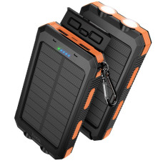 Портативний ЗП Power Bank Hoco J164 Platinum solar 10.5W with lighting 8000 mAh - Black