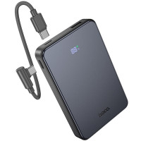 Портативний ЗП Power Bank Hoco J170 Starlight 22.5W+PD20W with cable 10000 mAh - Metal gray