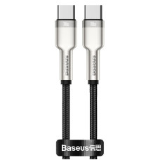 Дата кабель Baseus Cafule Metal Type-C to Type-C 100W (2m) (CATJK-D) - Чорний