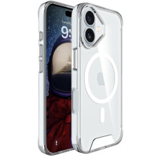Чохол TPU Space Case with MagSafe для Apple iPhone 16 Plus (6.7) - Прозорий
