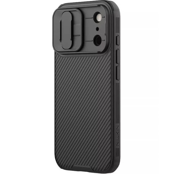 Карбонова накладка Nillkin CamShield Pro для Apple iPhone 17 Pro (6.3) - Black | inMobi Карбонова накладка Nillkin CamShield Pro для Apple iPhone 17 Pro (6.3) - Black - фото