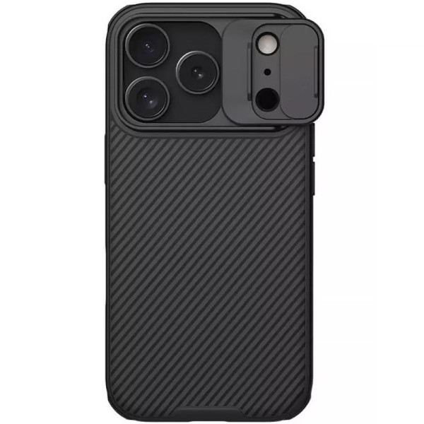 Карбонова накладка Nillkin CamShield Pro для Apple iPhone 17 Pro (6.3) - Black | inMobi Карбонова накладка Nillkin CamShield Pro для Apple iPhone 17 Pro (6.3) - Black - фото