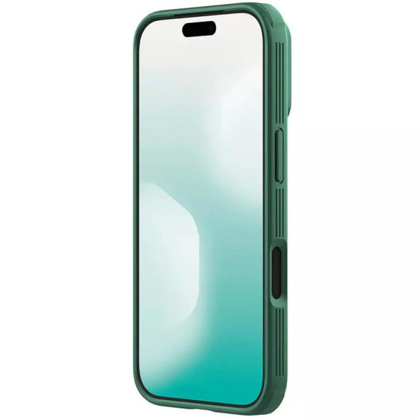 Карбонова накладка Nillkin CamShield Pro для Apple iPhone 17 Pro (6.3) - Deep Green | inMobi Карбонова накладка Nillkin CamShield Pro для Apple iPhone 17 Pro (6.3) - Deep Green - фото