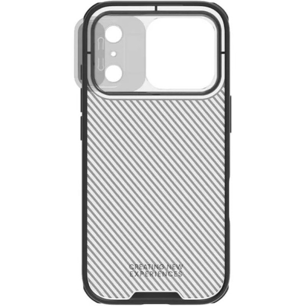 Карбонова накладка Nillkin CamShield Pro для Apple iPhone 17 Pro (6.3) - Transparent black | inMobi Карбонова накладка Nillkin CamShield Pro для Apple iPhone 17 Pro (6.3) - Transparent black - фото