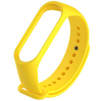 Силиконовый ремешок для Xiaomi Mi Band 3/4 - Желтый / Yellow