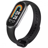 Силиконовый ремешок для Xiaomi Mi Band 8/9/10 - Черный / Black