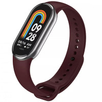 Силиконовый ремешок для Xiaomi Mi Band 8/9/10 - Бордовый / Plum