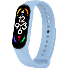 Силиконовый ремешок для Xiaomi Mi Band 7/6/5 - Голубой / Light Blue