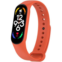 Силіконовий ремінець для Xiaomi Mi Band 7/6/5 - Помаранчевий / Orange