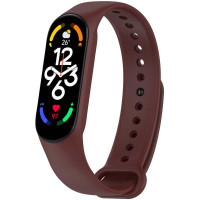 Силиконовый ремешок для Xiaomi Mi Band 7/6/5 - Бордовый / Maroon