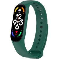 Силиконовый ремешок для Xiaomi Mi Band 7/6/5 - Зеленый / Pine Needle