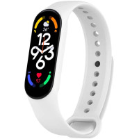 Силіконовий ремінець для Xiaomi Mi Band 7/6/5 - Білий / White