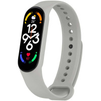 Силіконовий ремінець для Xiaomi Mi Band 7/6/5 - Сірий / Light Grey