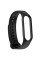 Силиконовый ремешок для Xiaomi Mi Band 7/6/5 - Черный / Black - фото