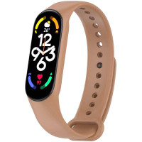 Силіконовий ремінець для Xiaomi Mi Band 7/6/5 - Коричневий / Light Brown