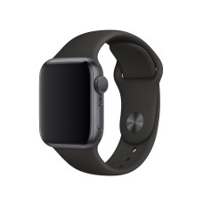 Силіконовий ремінець для Apple Watch 38/40/41/42mm(ser.10) - Чорний / Black