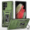 Ударопрочный чехол Camshield Army Ring для Samsung Galaxy S21 Ultra - Оливковый / Army Green