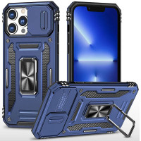 Ударопрочный чехол Camshield Army Ring для Apple iPhone 14 Pro Max (6.7) - Синий / Navy